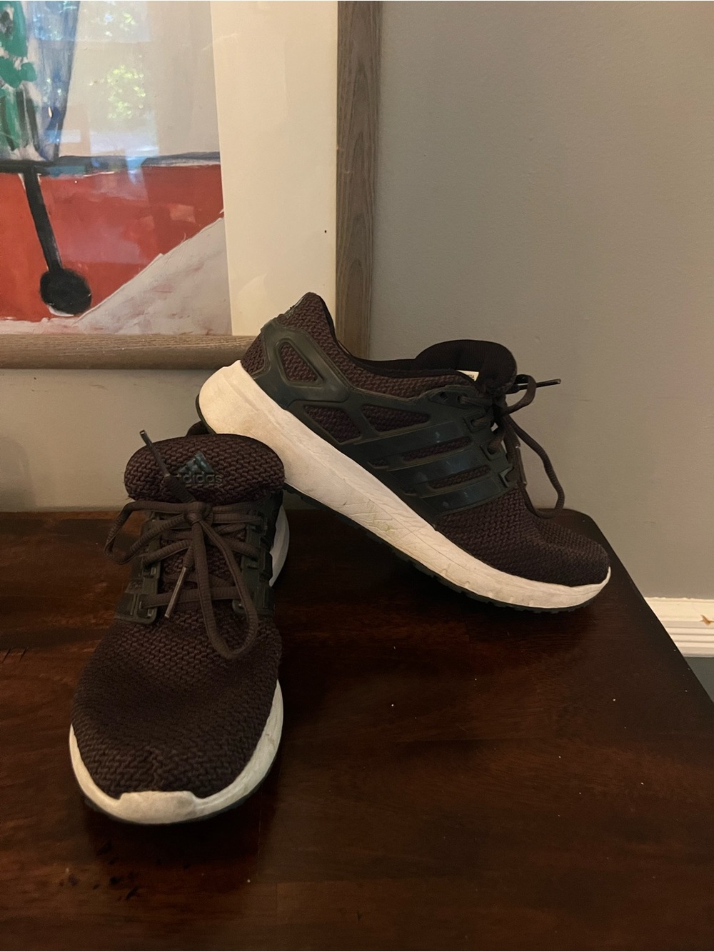 adidas Energy Cloud M Running Shoes Black Mesh Sneakers Mens Size 9